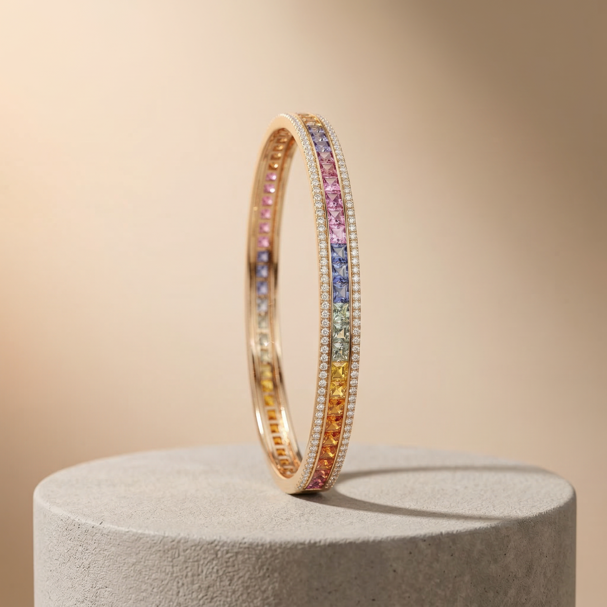 Chromara Rainbow Sapphire Bangle