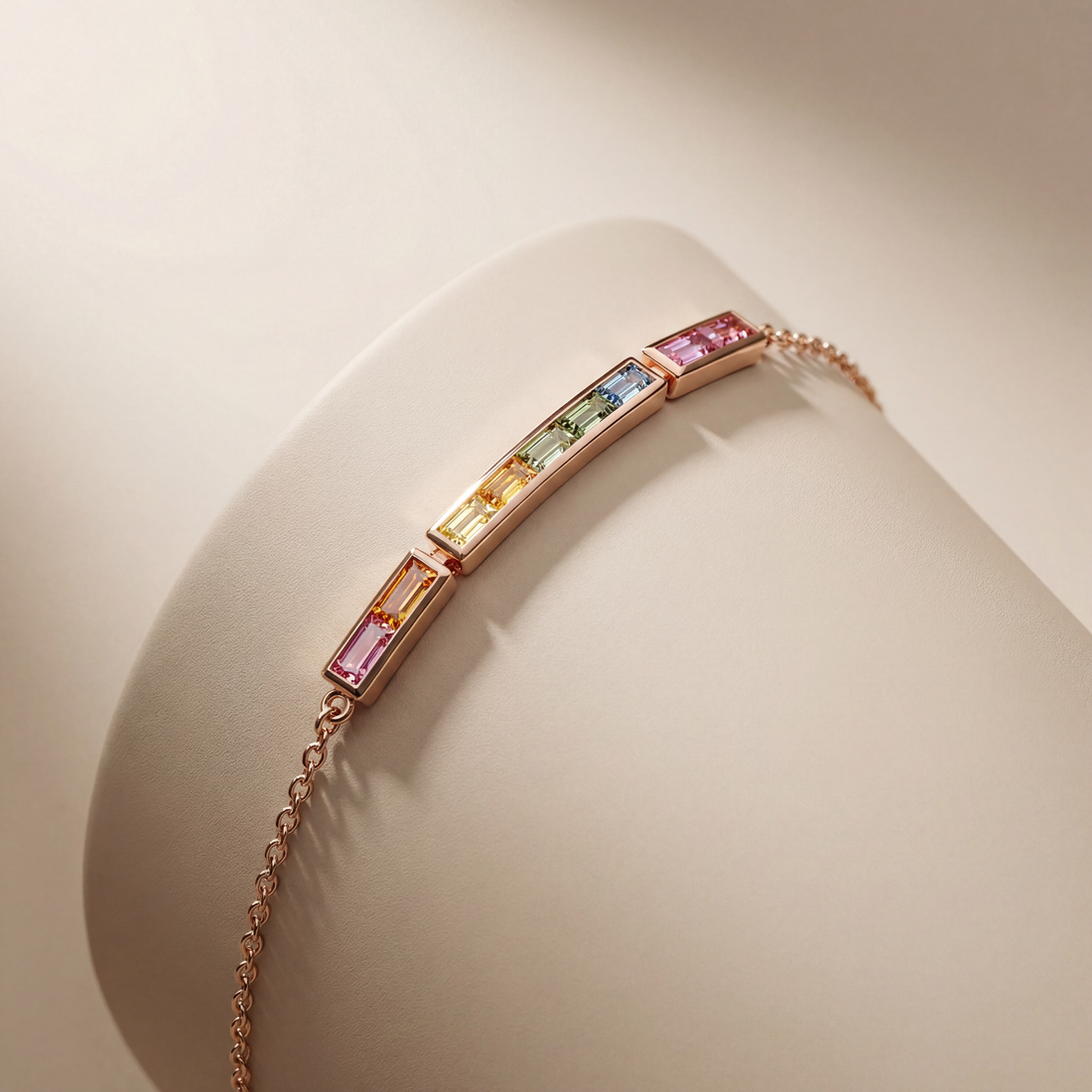 Prism Line Gemstone Bracelet