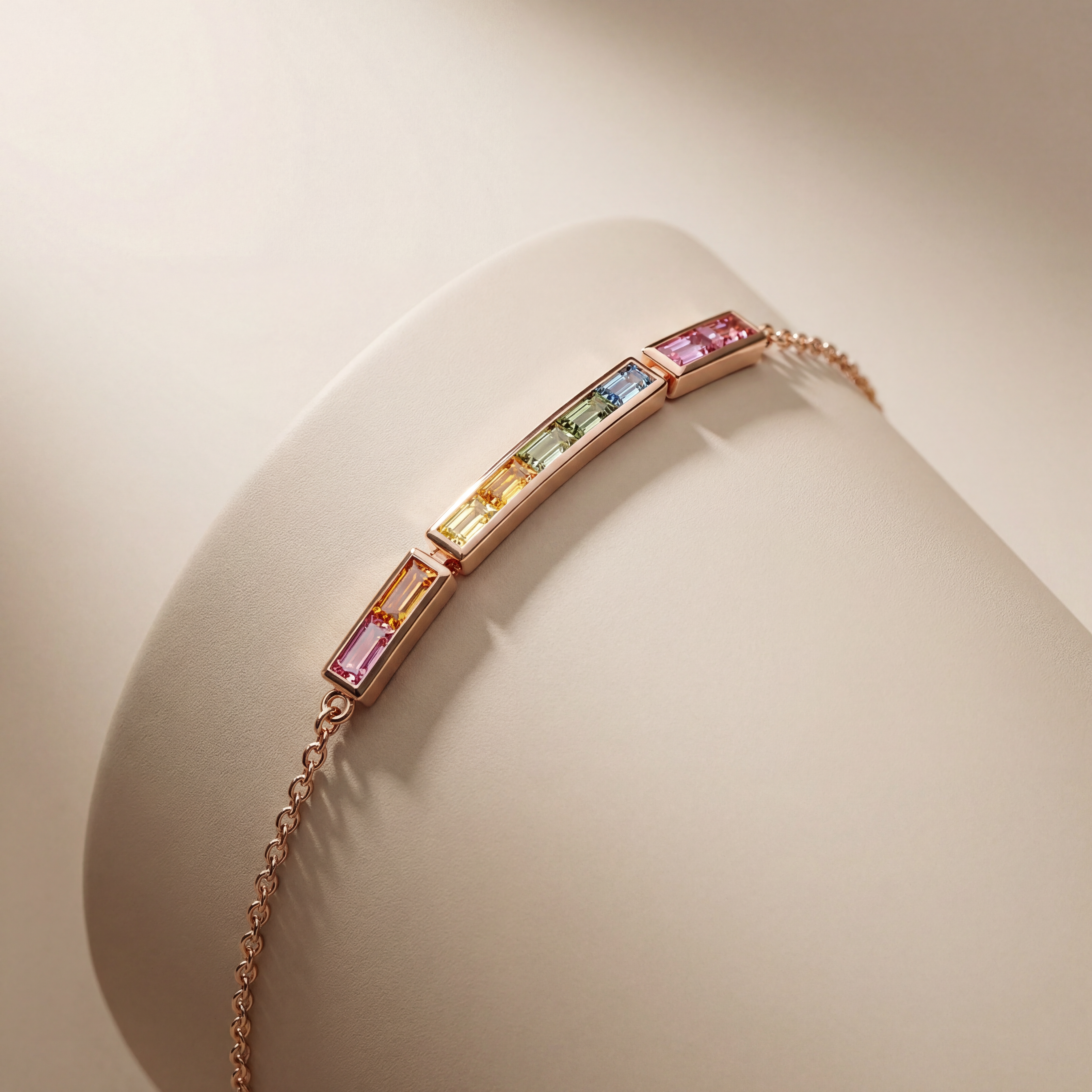 Prism Line Gemstone Bracelet
