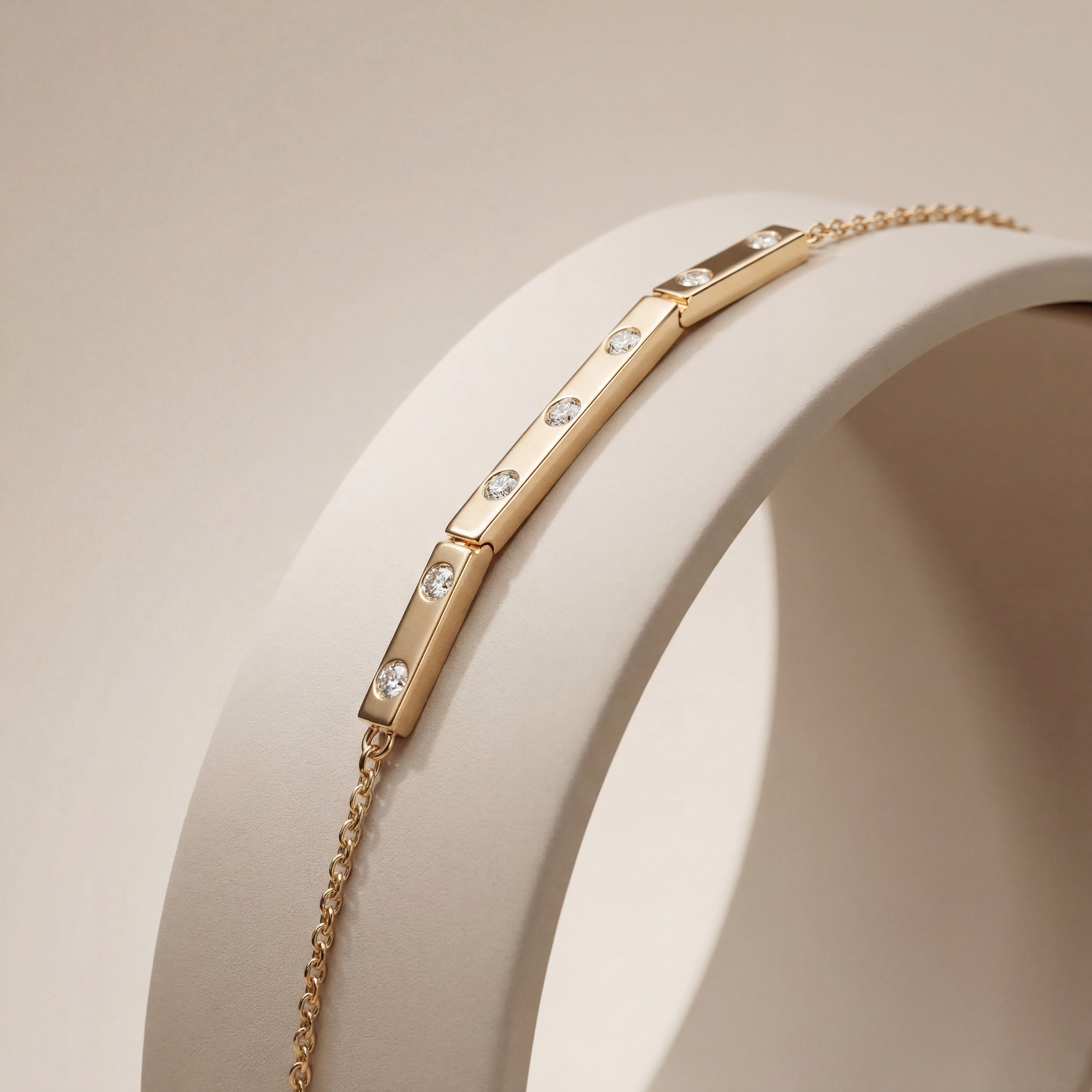 Tria Diamond Bar Bracelet
