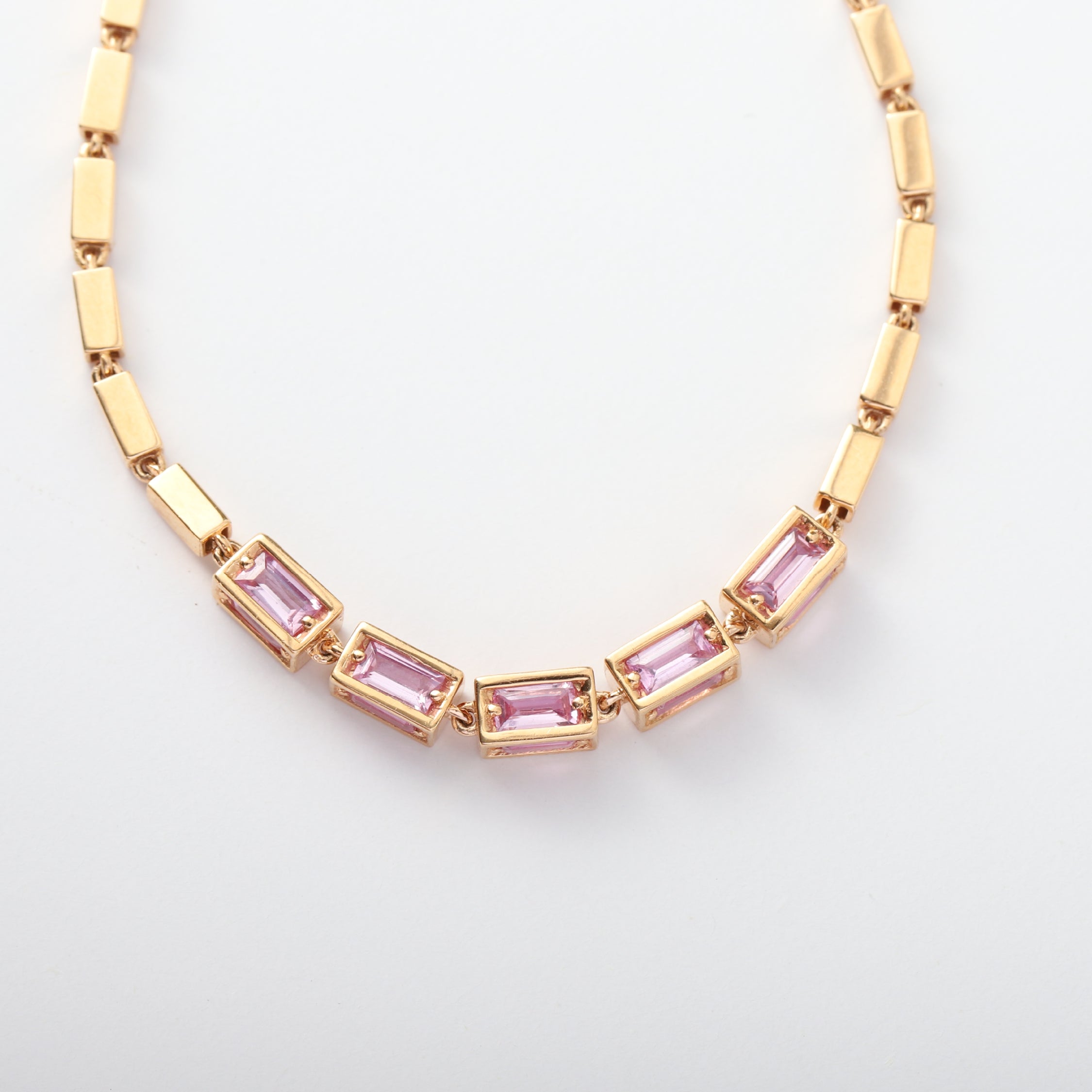 Rosalia Pink Sapphire Necklace