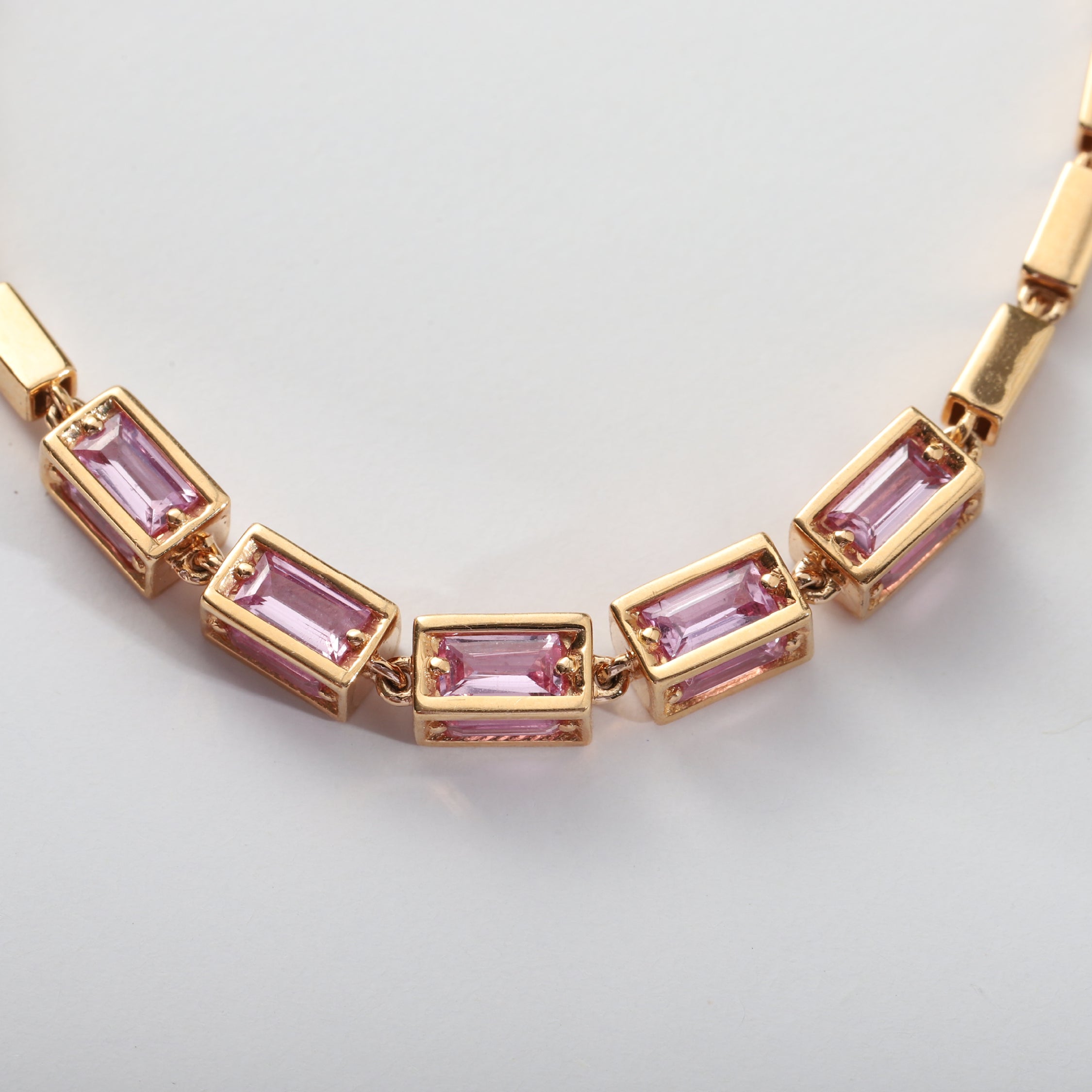 Rosalia Pink Sapphire Necklace