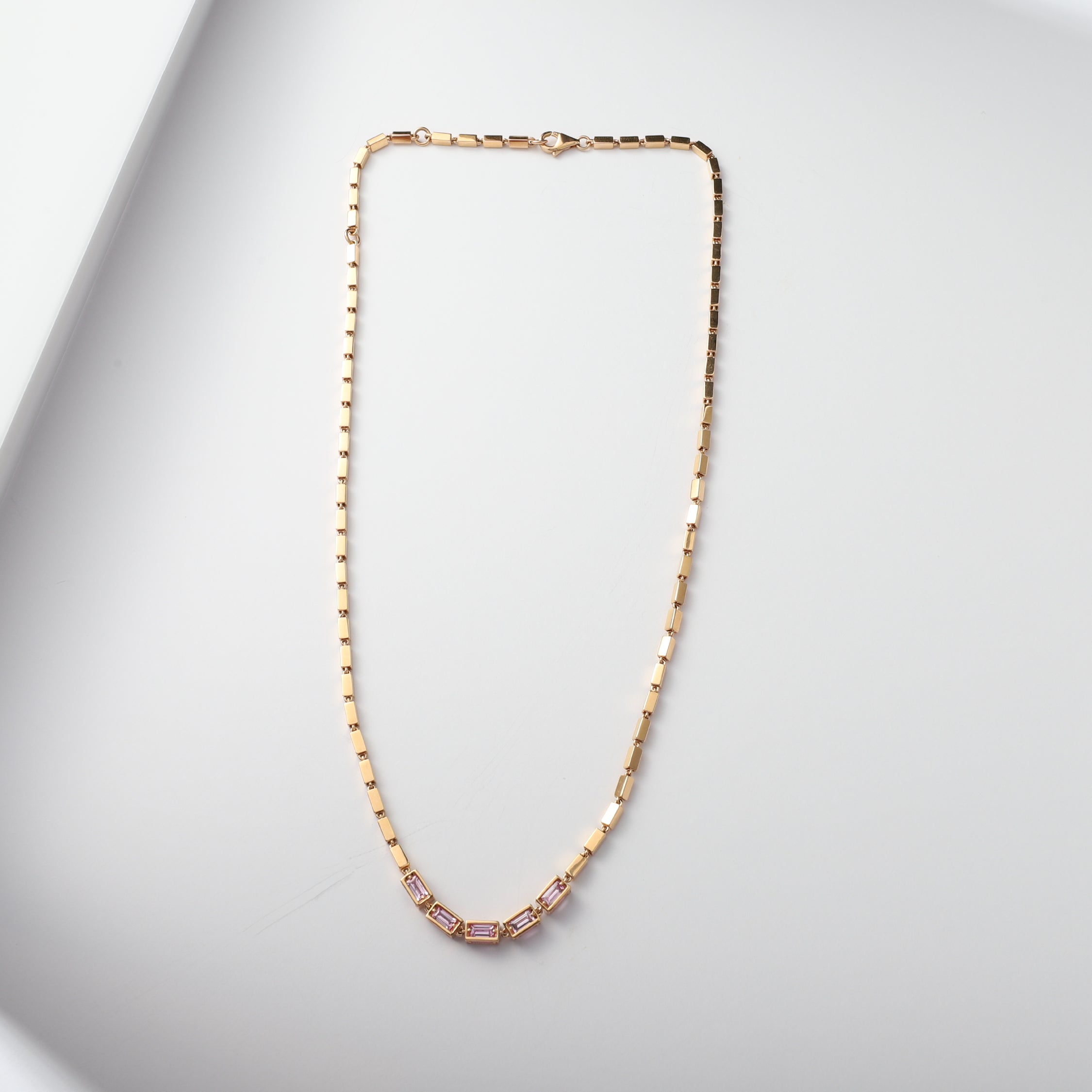 Rosalia Pink Sapphire Necklace