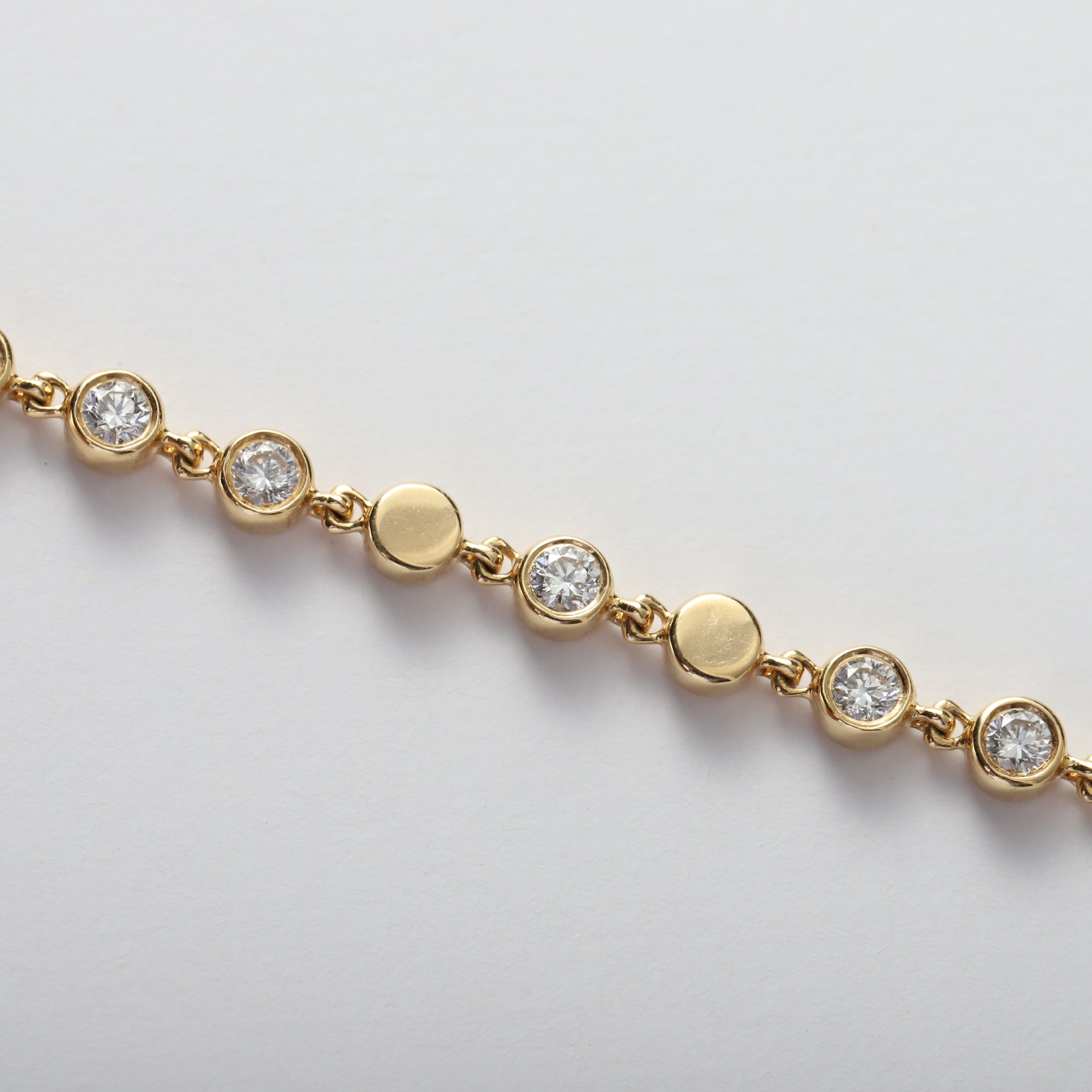 Eterna Bezel Diamond Necklace