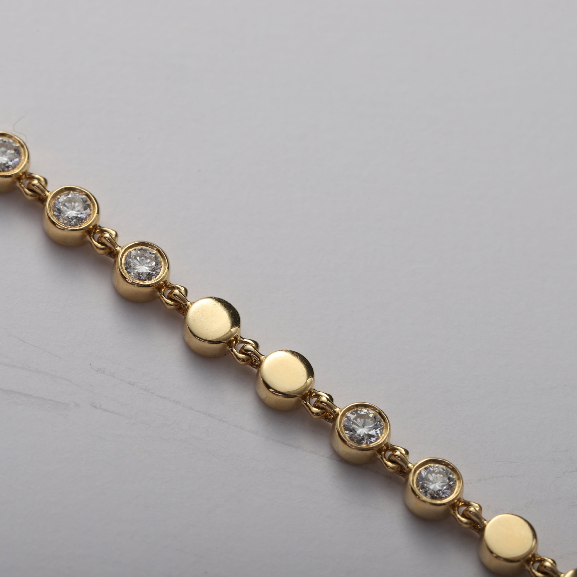 Eterna Bezel Diamond Necklace