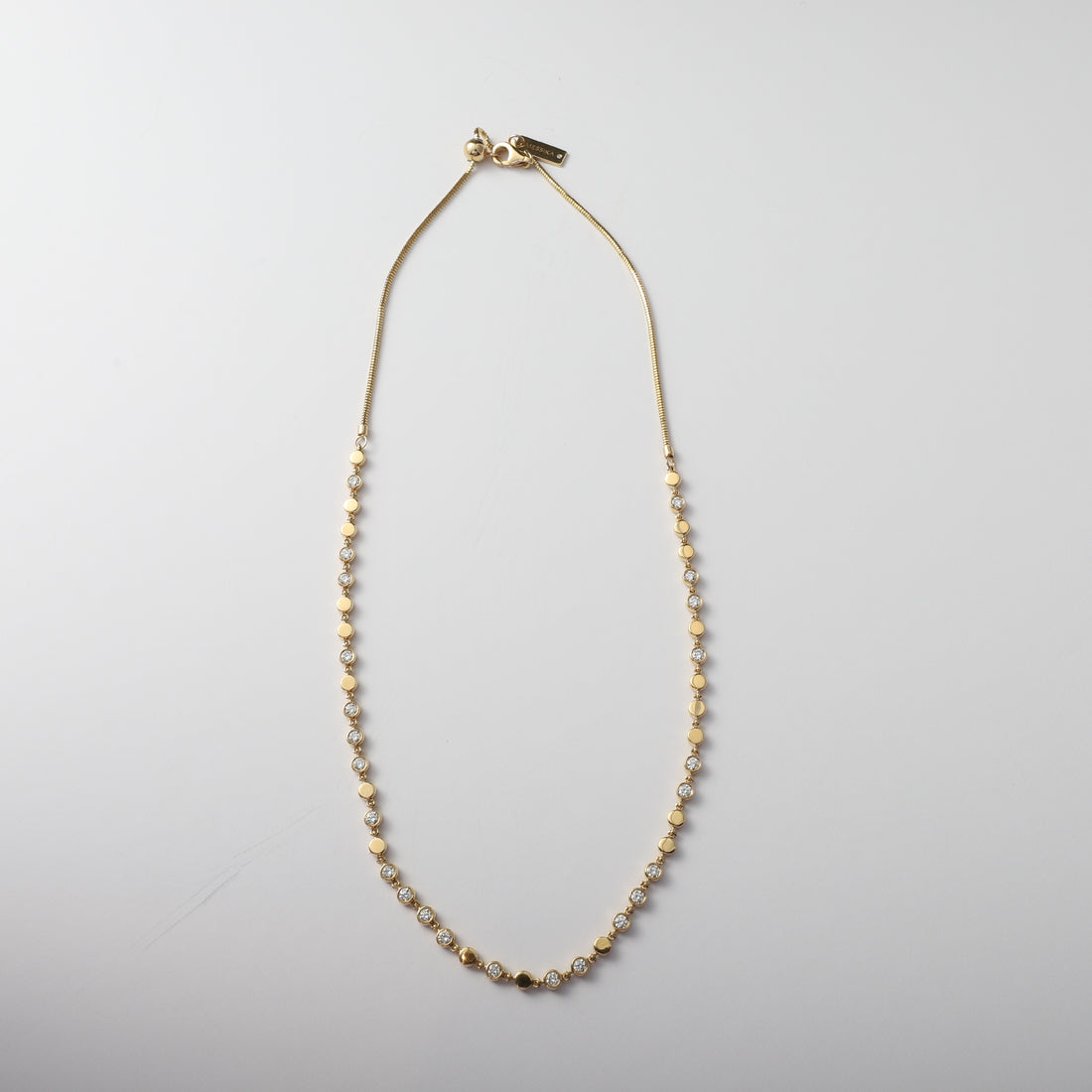 Eterna Bezel Diamond Necklace