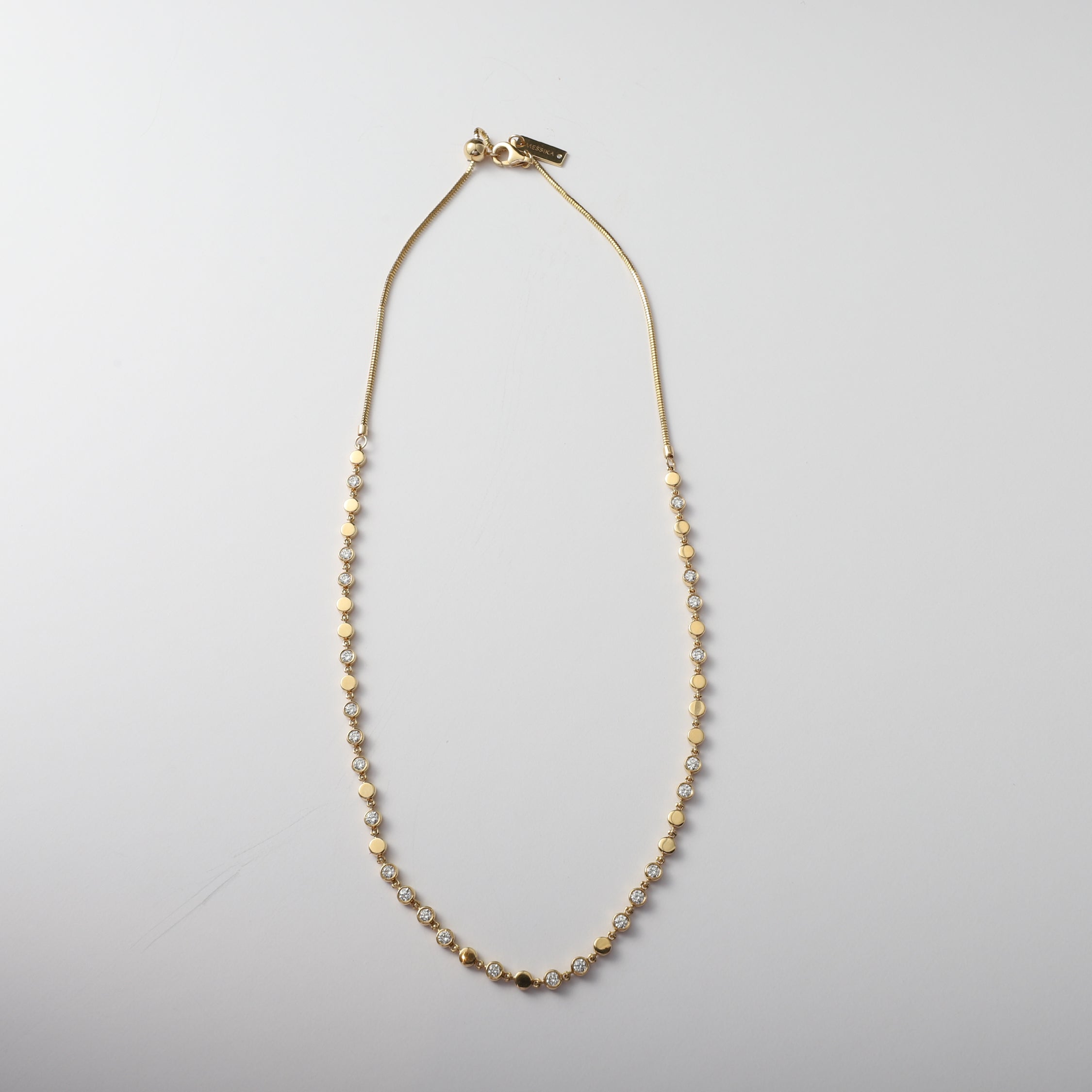 Eterna Bezel Diamond Necklace