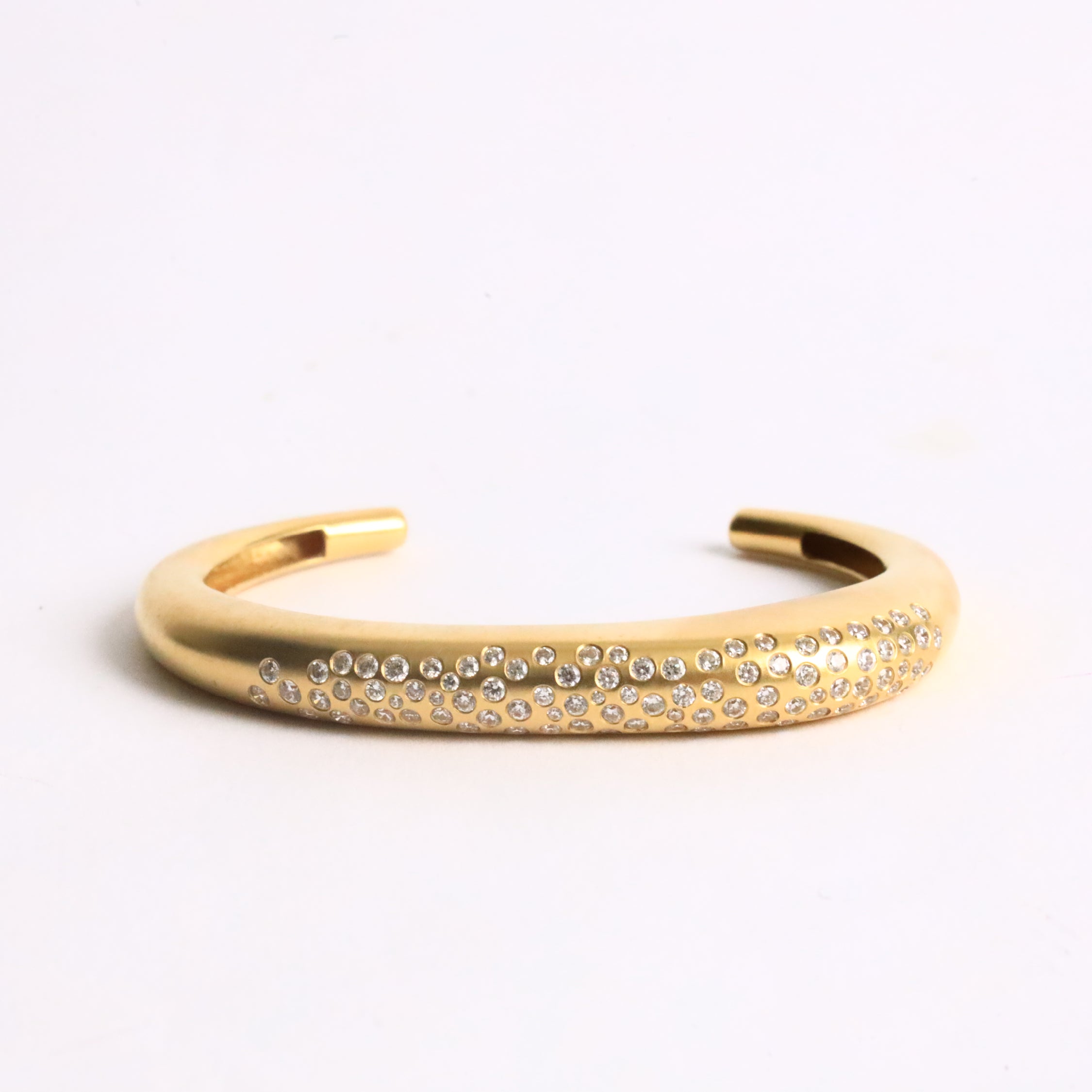 Triluxe Zirconia Gold Bangles Set