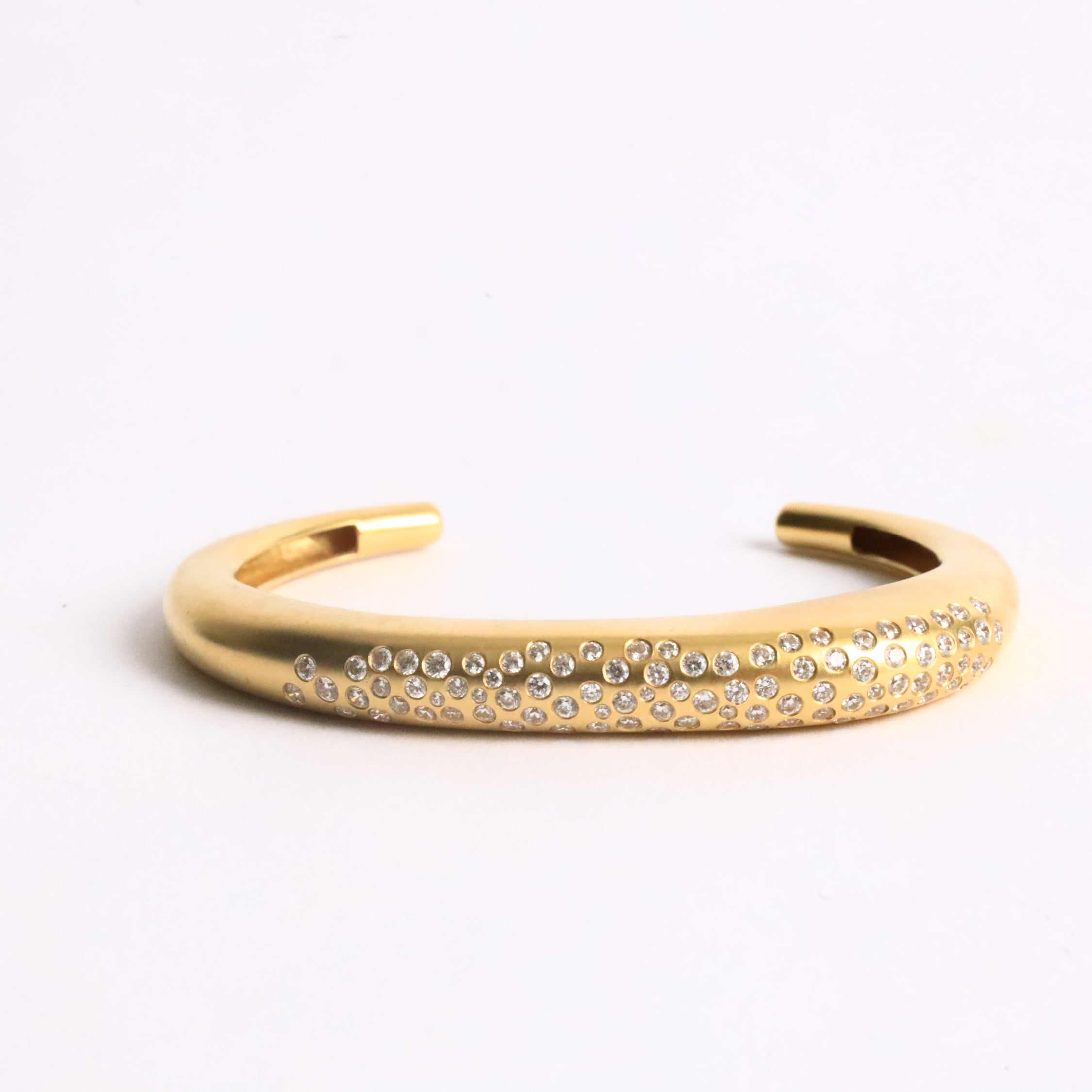Triluxe Zirconia Gold Bangles Set