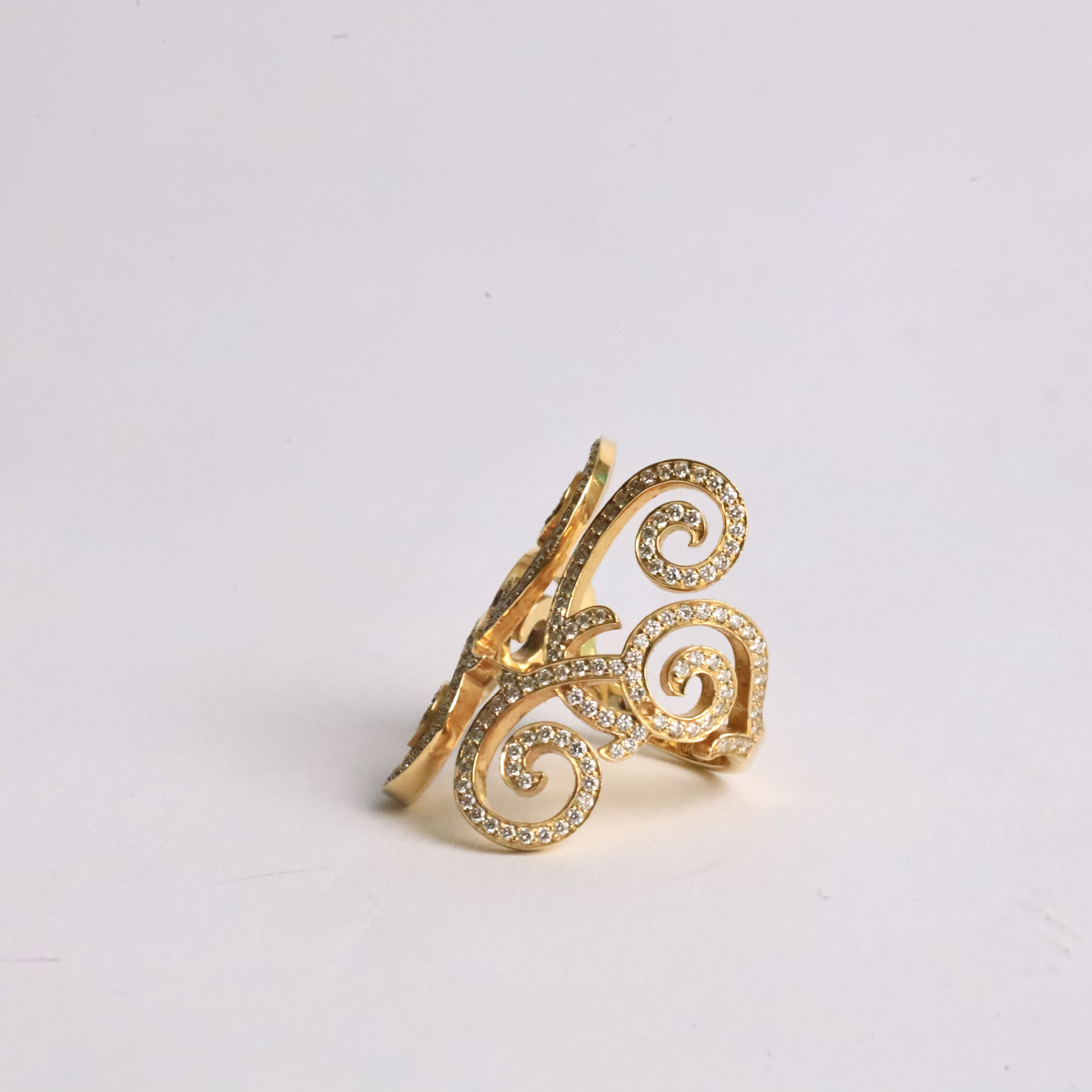 Vortica Diamond Swirl Ring