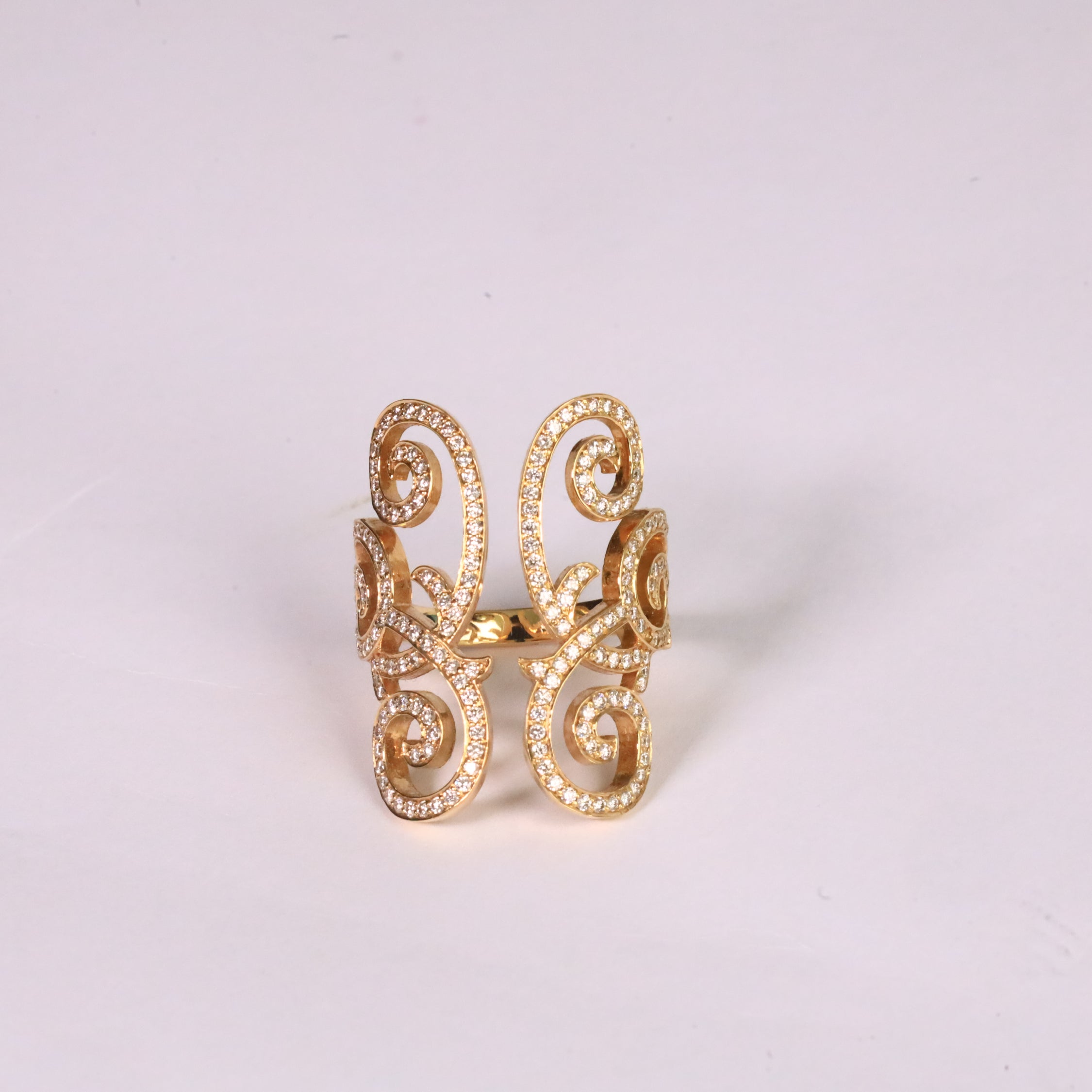 Vortica Diamond Swirl Ring