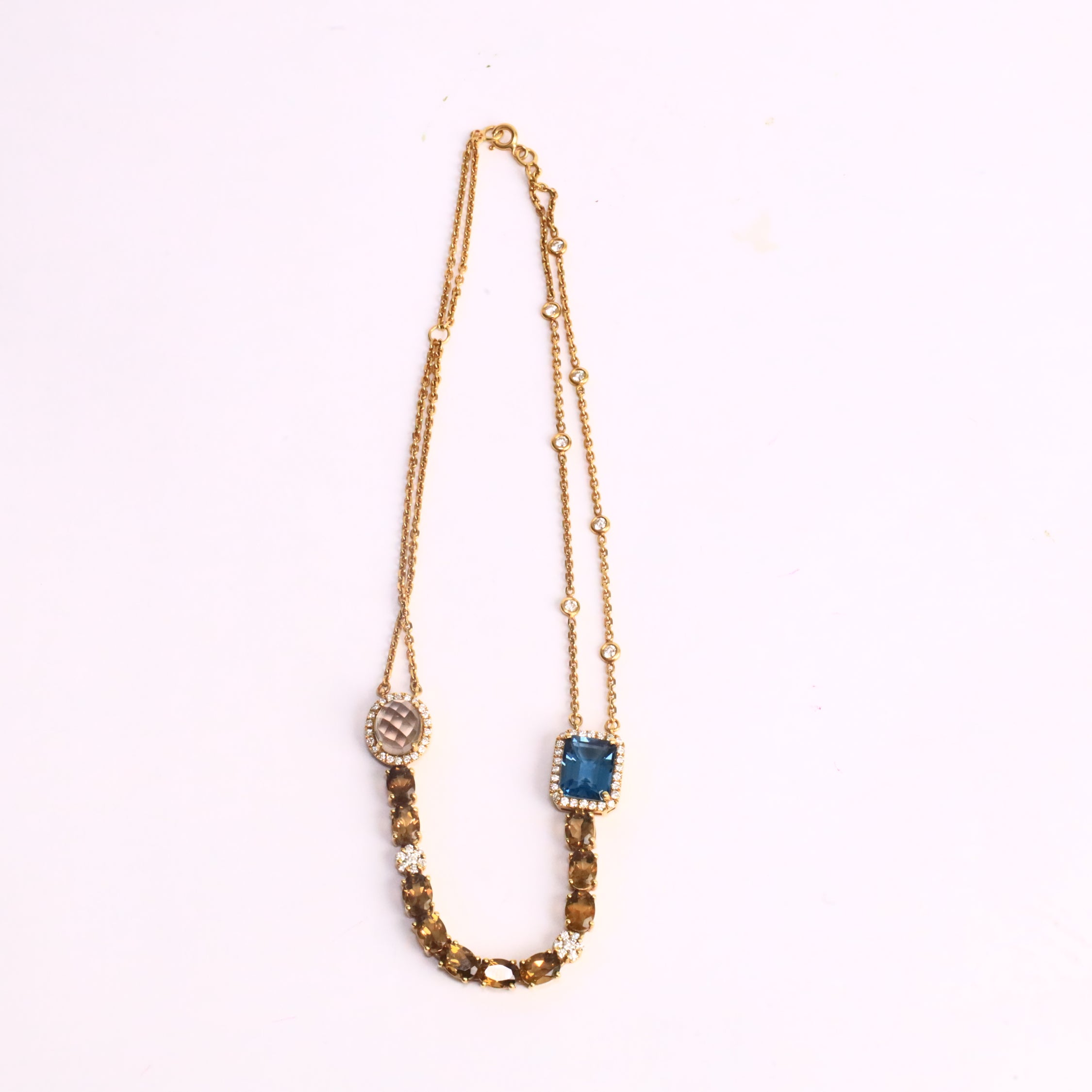 Celesta Gemstone Diamond Piece