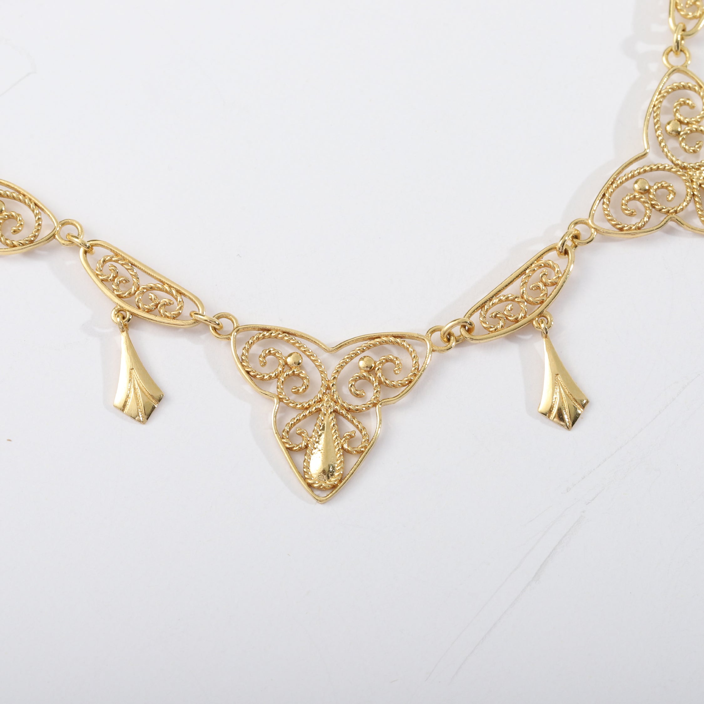 Ornella Drop Gold Necklace
