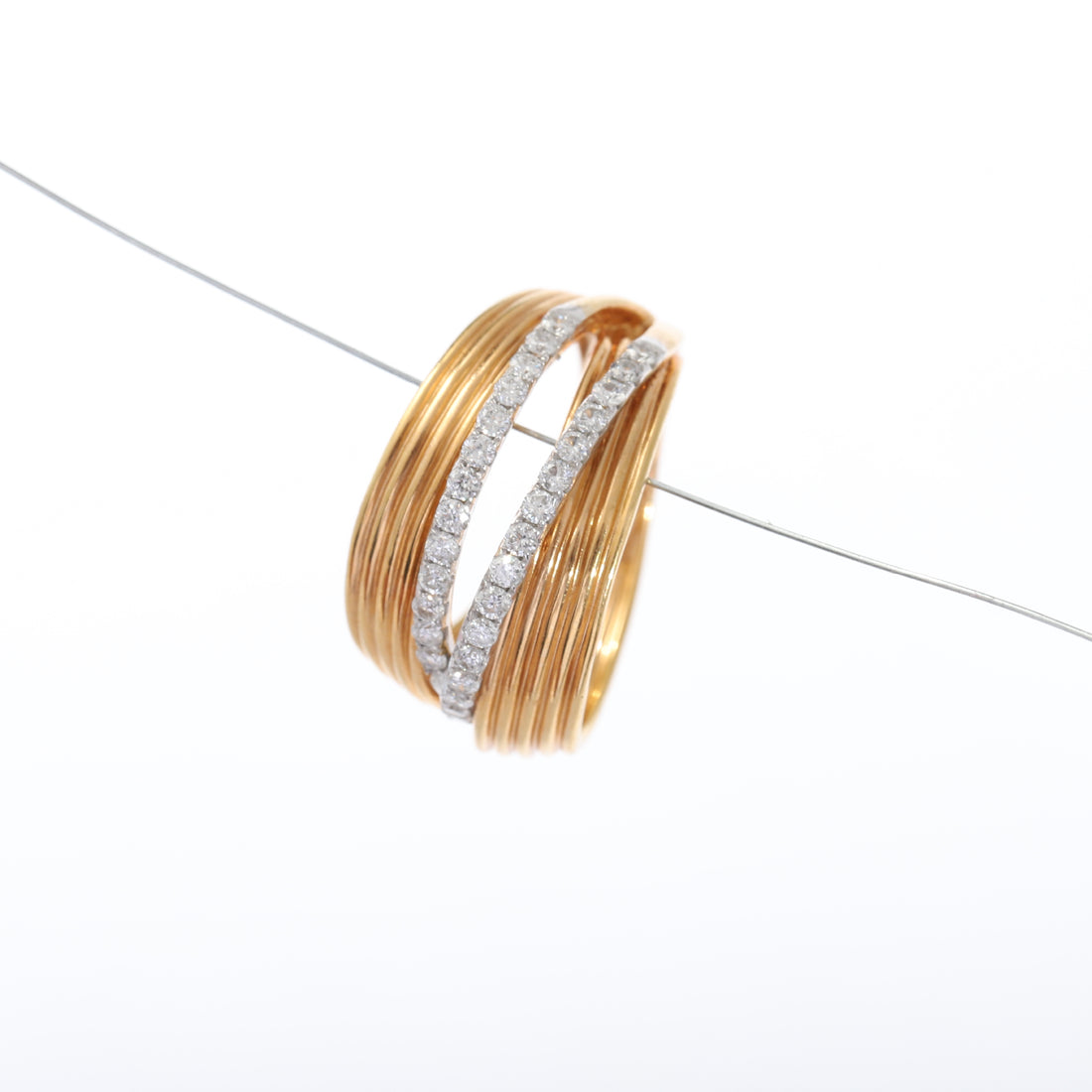 Aureon Layered Diamond Ring