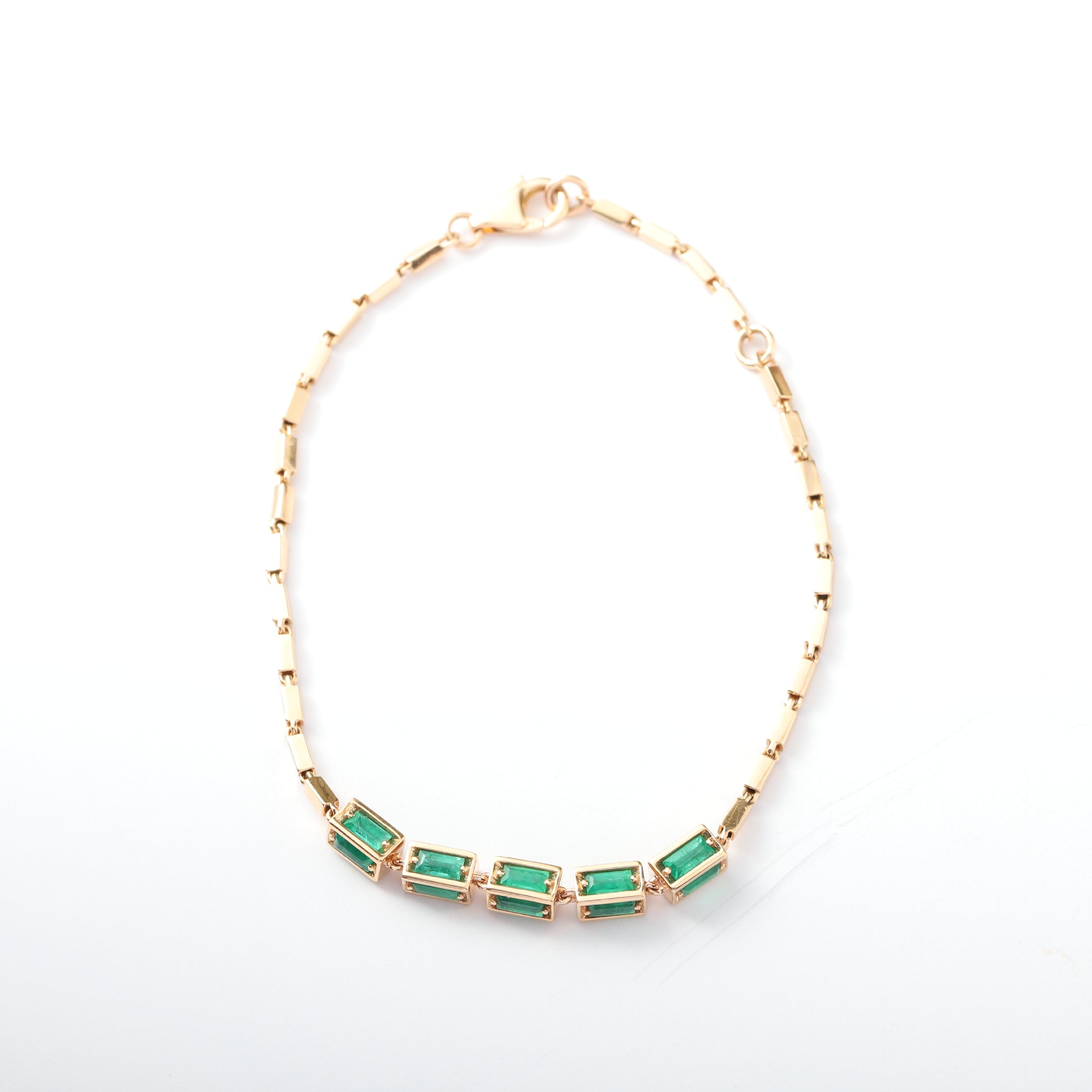 Verdantia Emerald Link Bracelet
