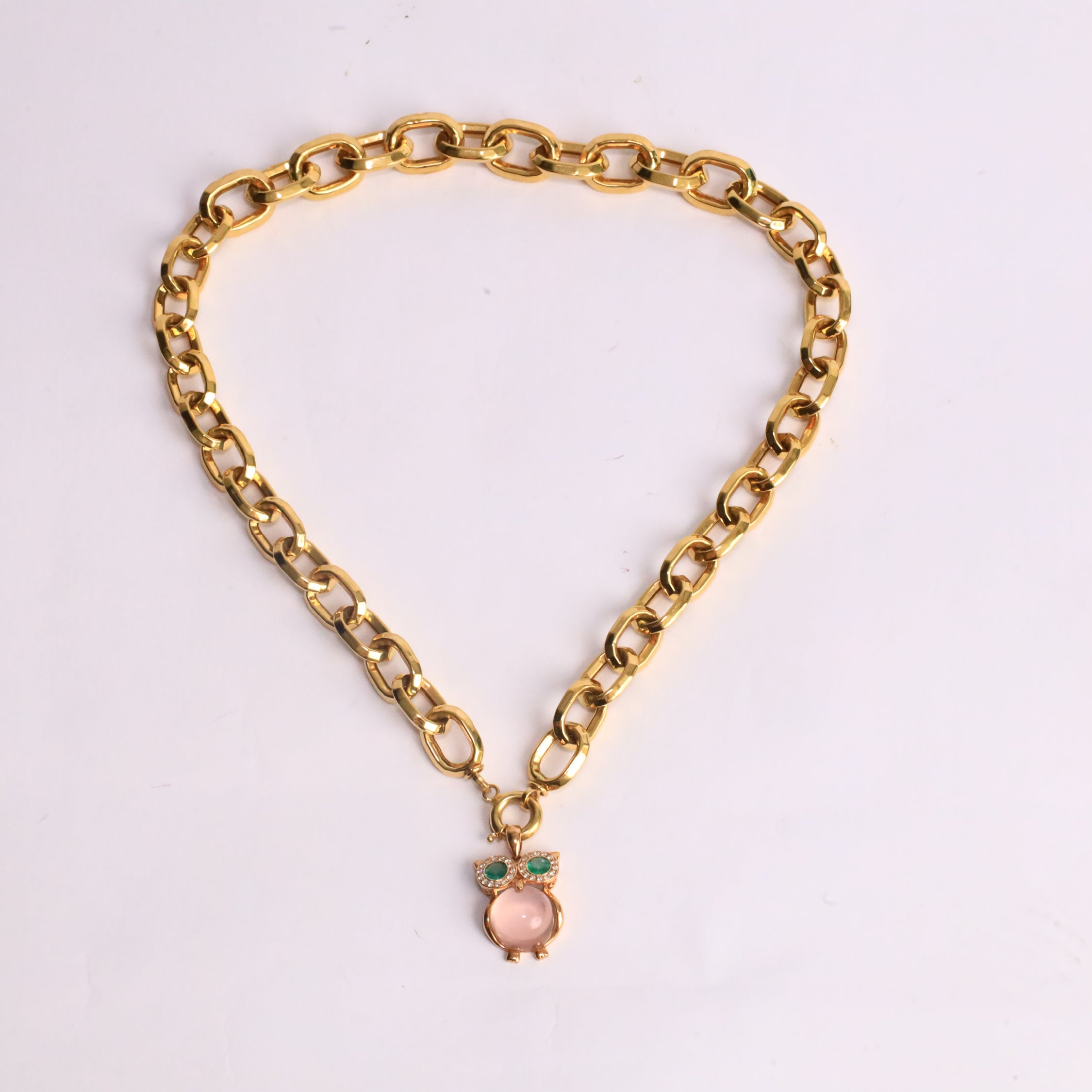 Verdant Quartz Diamond Pendant