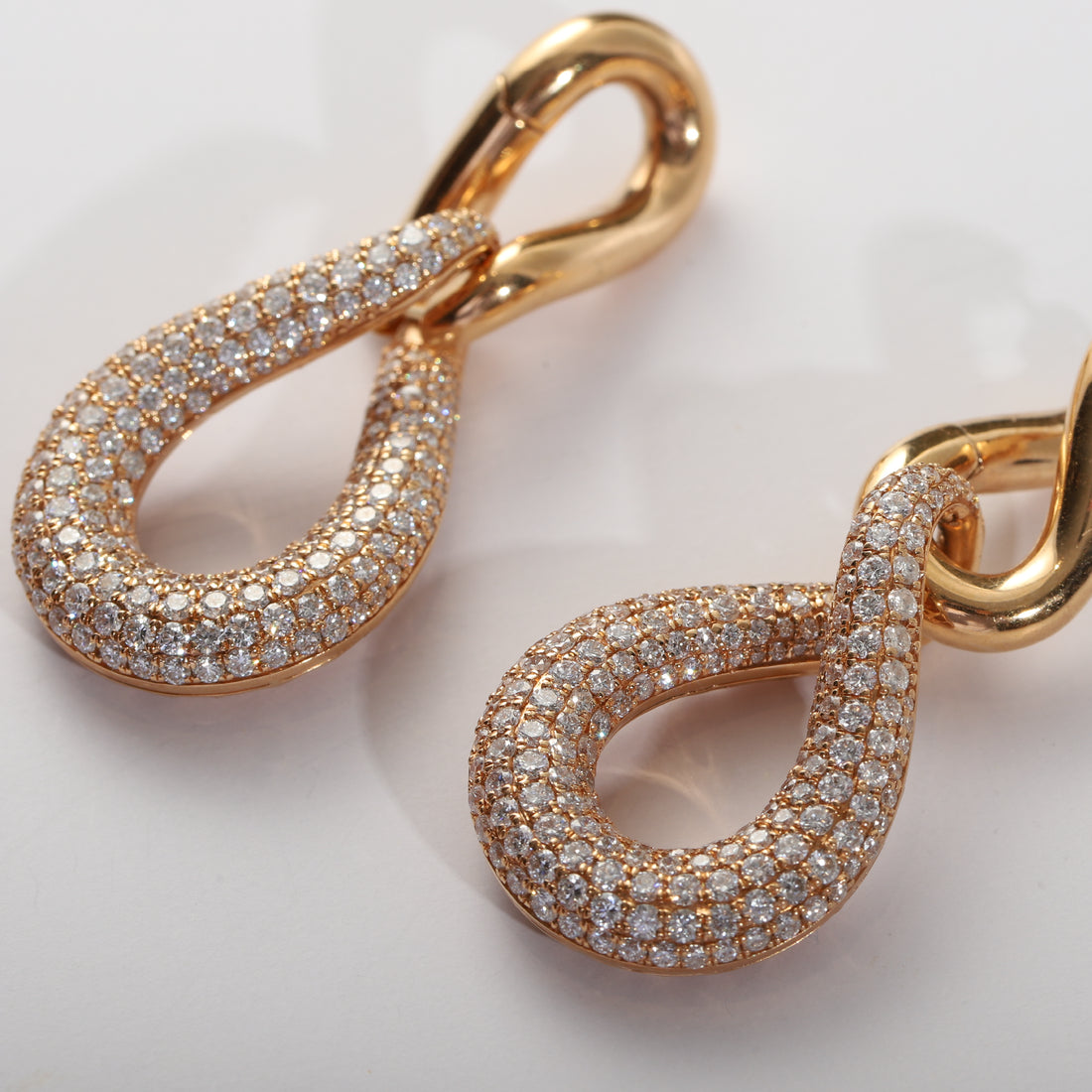 Luxe Diamond Gold Earrings