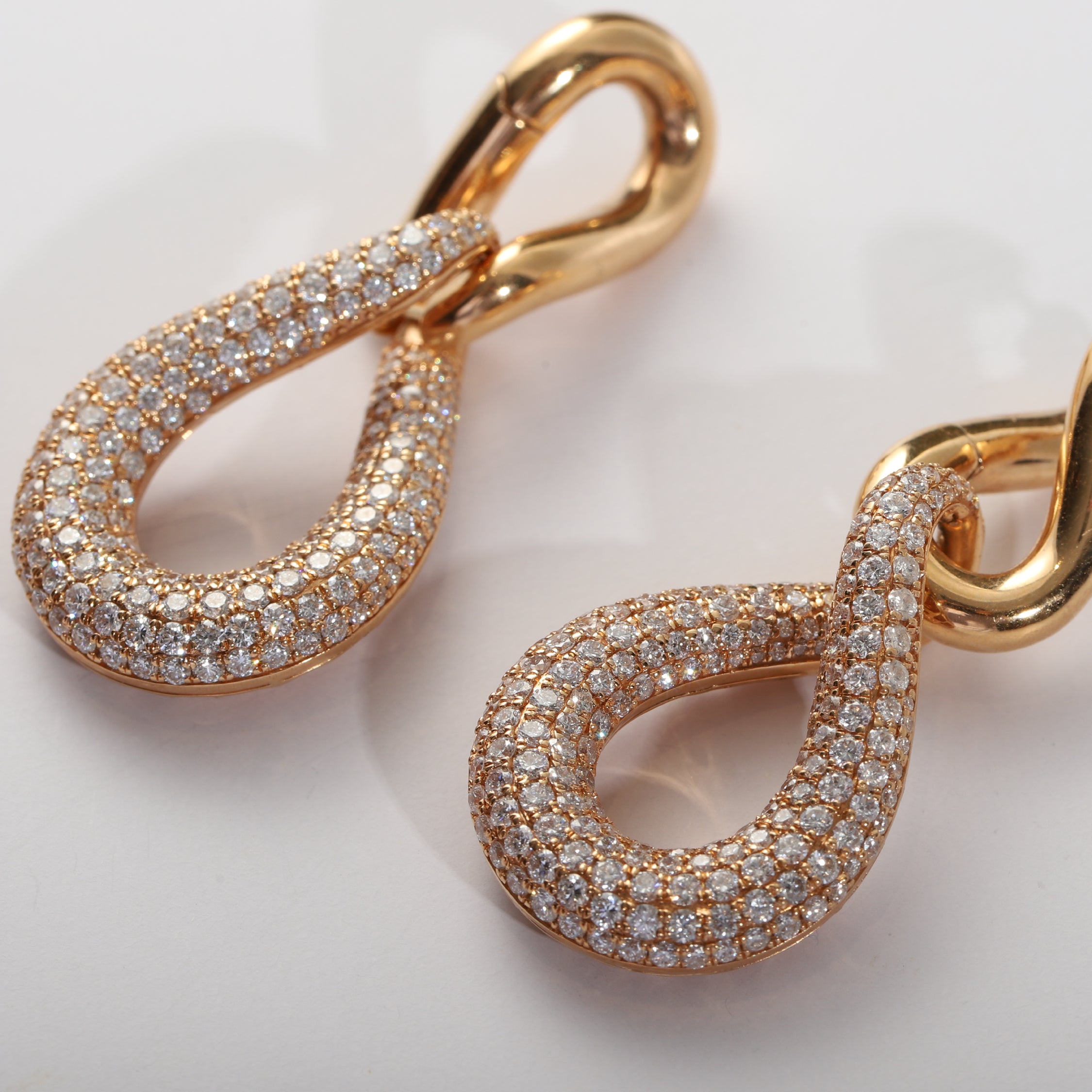 Luxe Diamond Gold Earrings