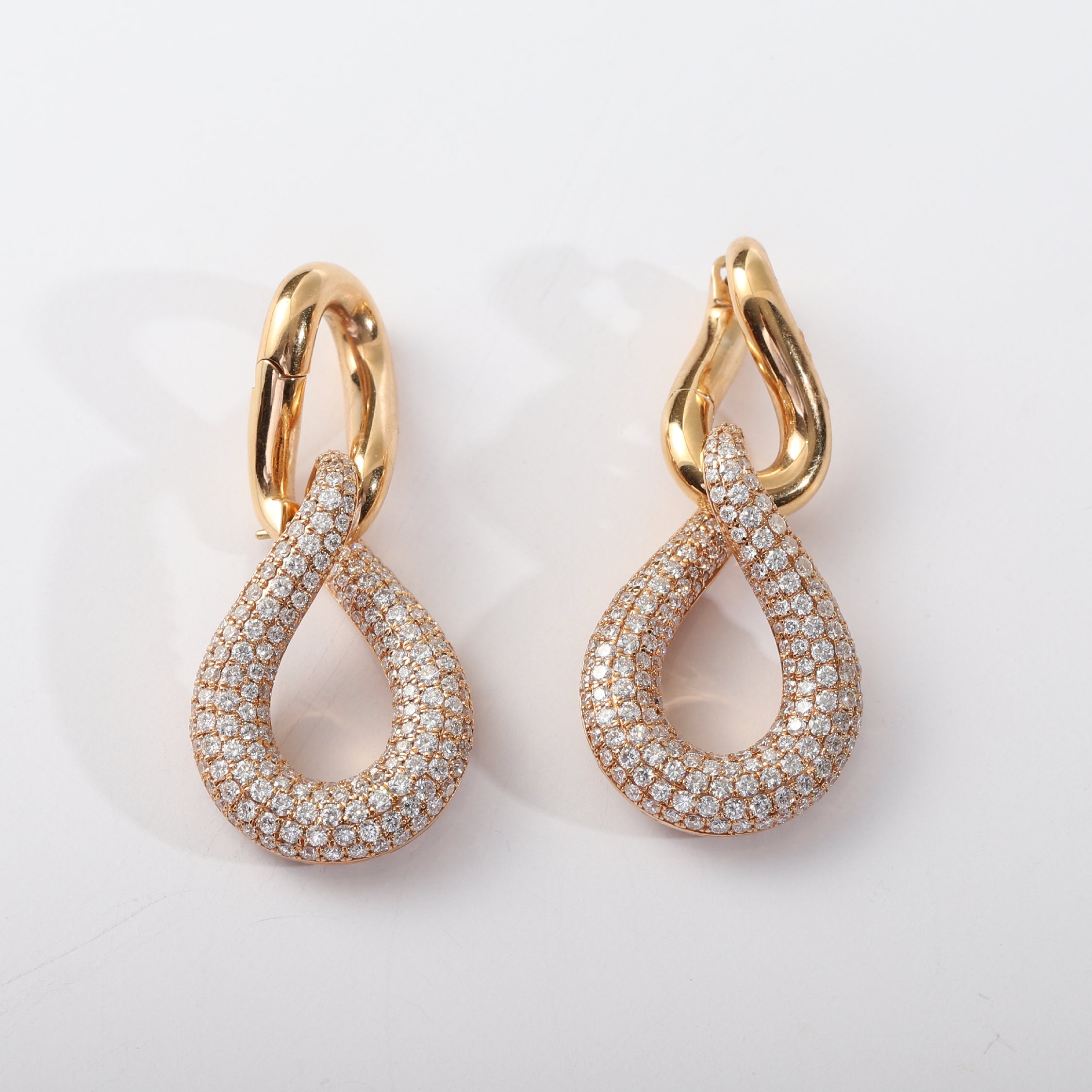 Luxe Diamond Gold Earrings