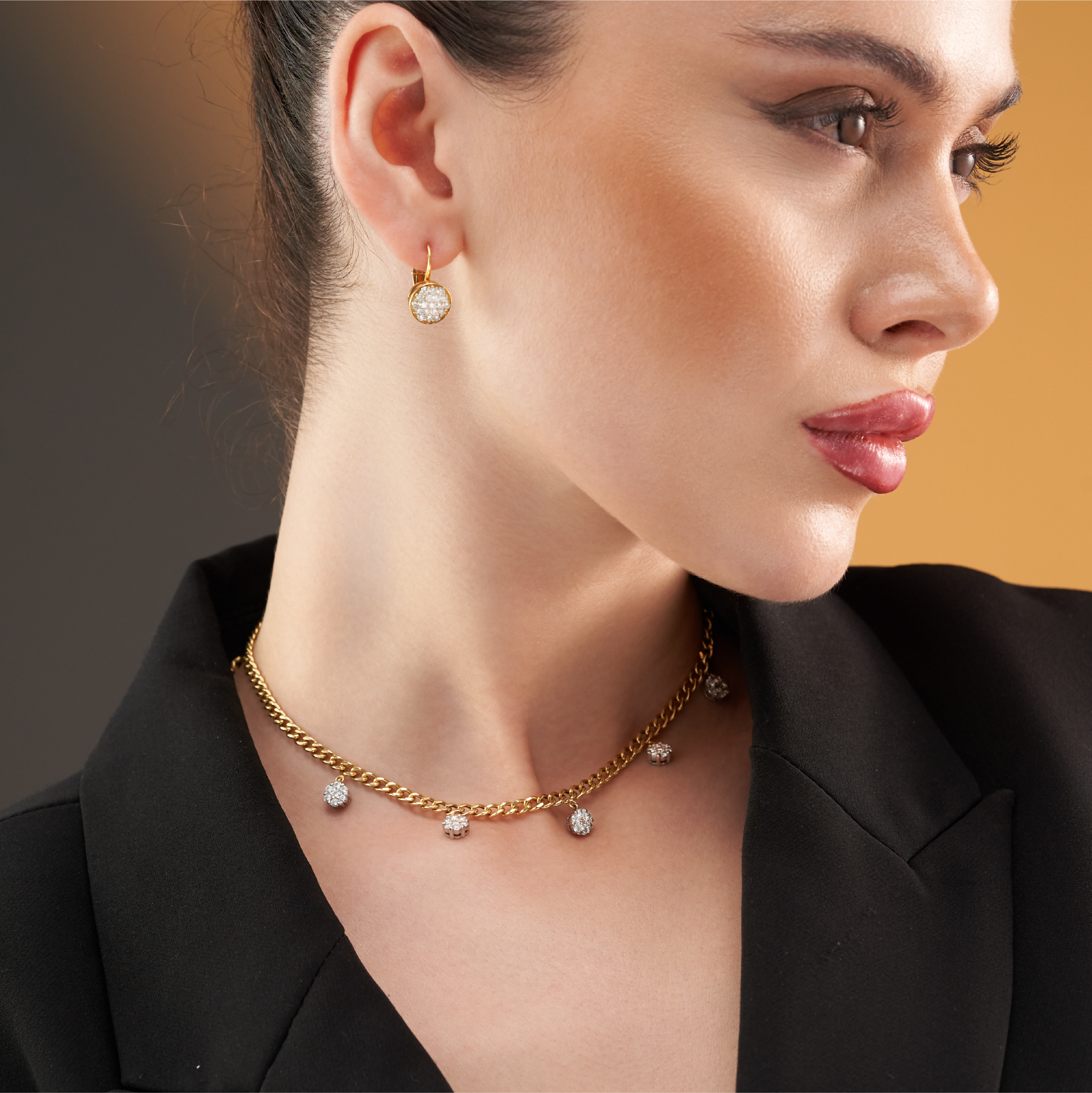 Aurelia Diamond Gold Necklace
