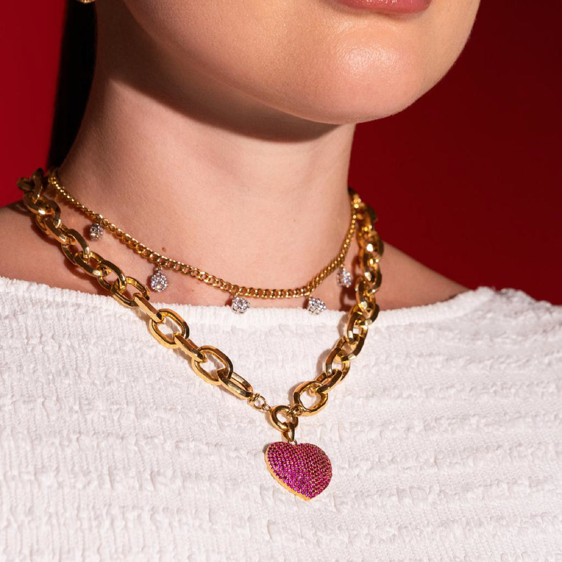 Corazon Ruby Heart Pendant