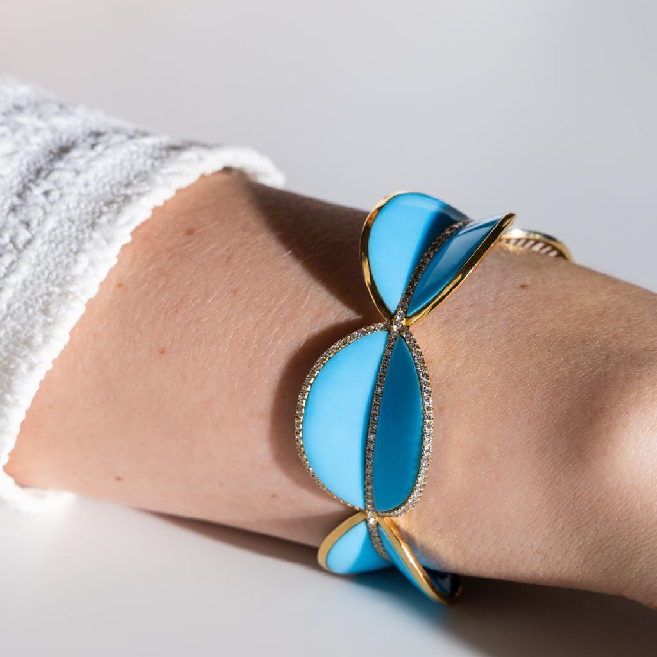 Turquesa Diamond Statement Bangle
