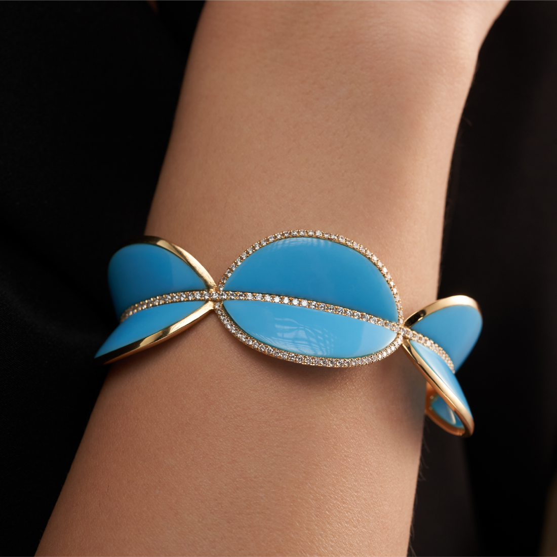 Turquesa Diamond Statement Bangle